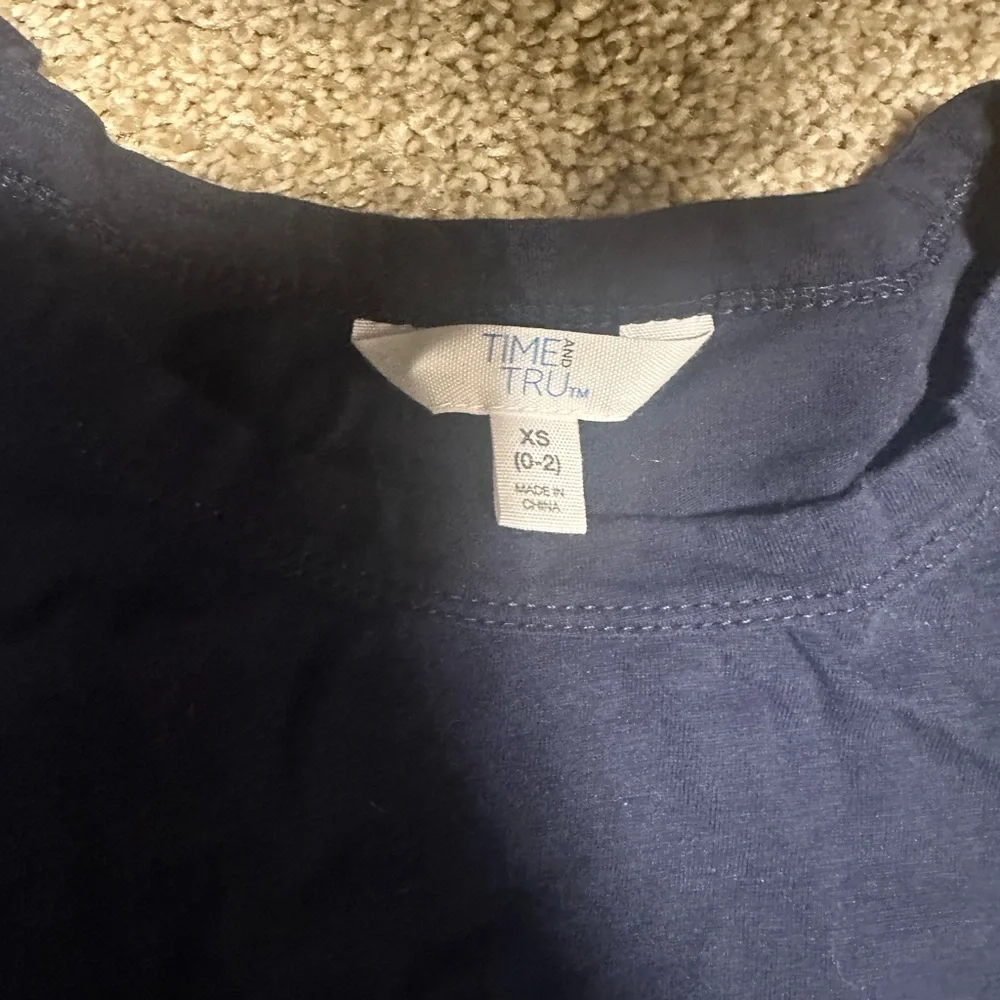 π Navy Blue Tiered Dress - Picture 3 of 4